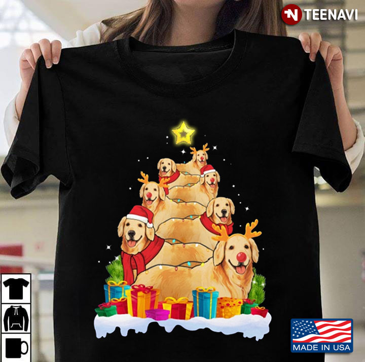 Golden Retrievers Xmas Tree Dog Lover for Christmas