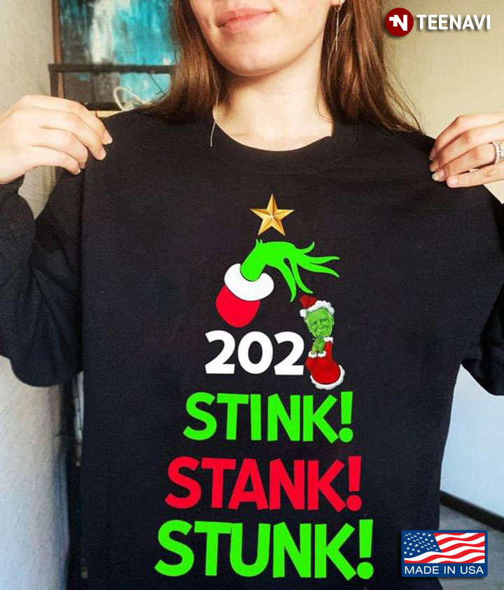 2021 Stink Stank Stunk The Grinch Santa Grinch Biden for Christmas
