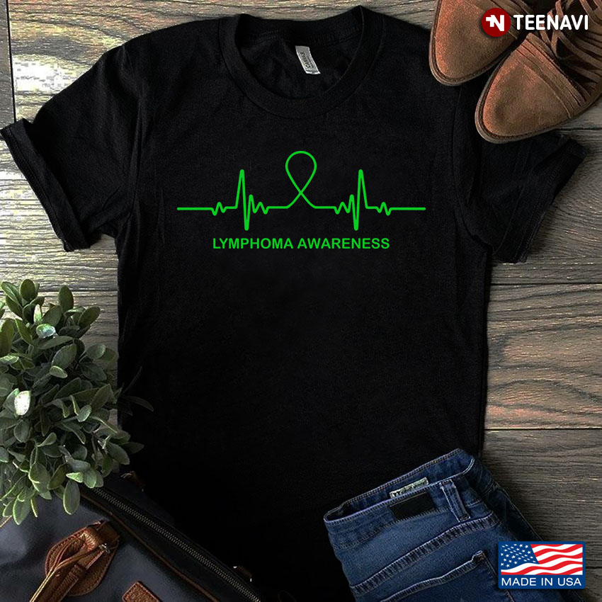 Lymphoma Awareness Green Heartbeat
