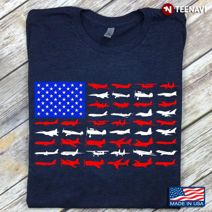 Airplanes American Flag Patriotic Gifts for Pilot