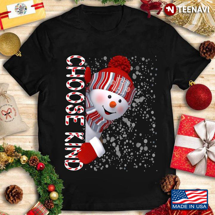 Choose Kind Autism Awareness Snowman for Christmas