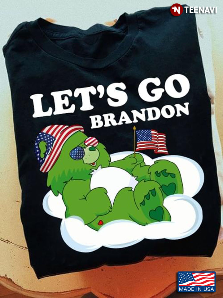 Let's Go Brandon Teddy Bear American Flag Anti Biden