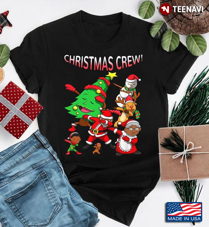 Christmas Crew Snowman Reindeer Mrs Santa Santa Claus Ginger Xmas Tree