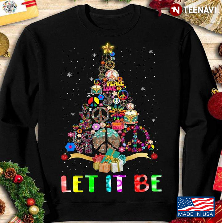 Let It Be Peace Love Xmas Tree for Christmas