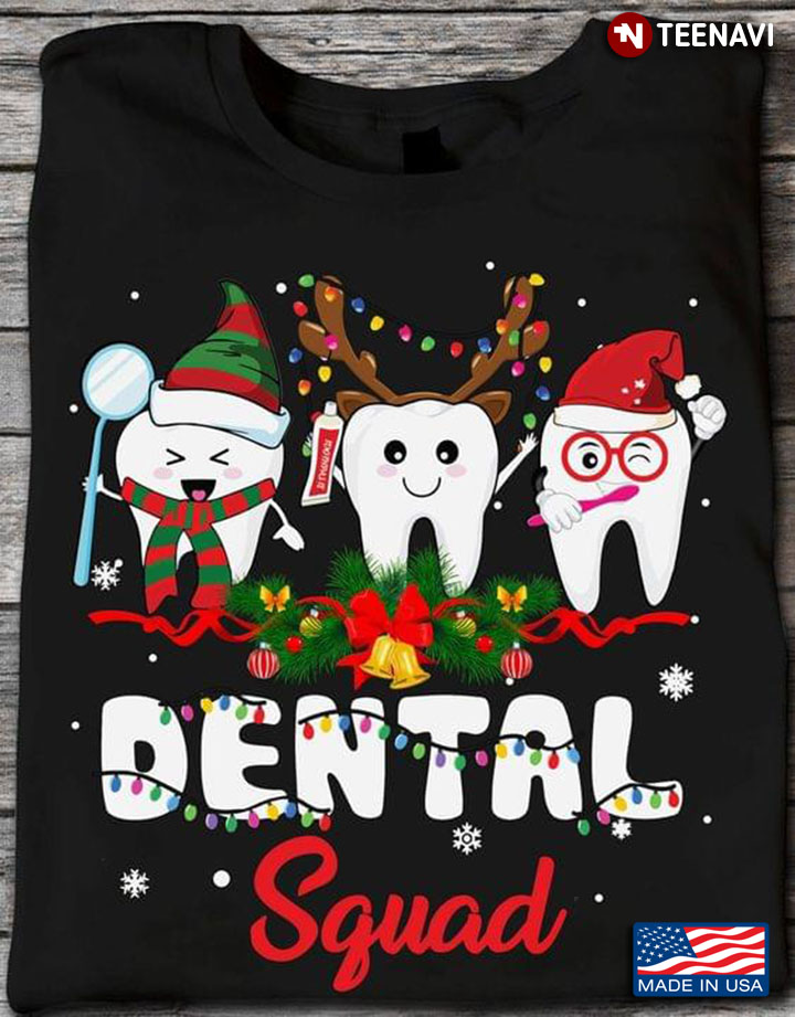 Dental Squad Funny Teeth in Christmas Costumes for Christmas