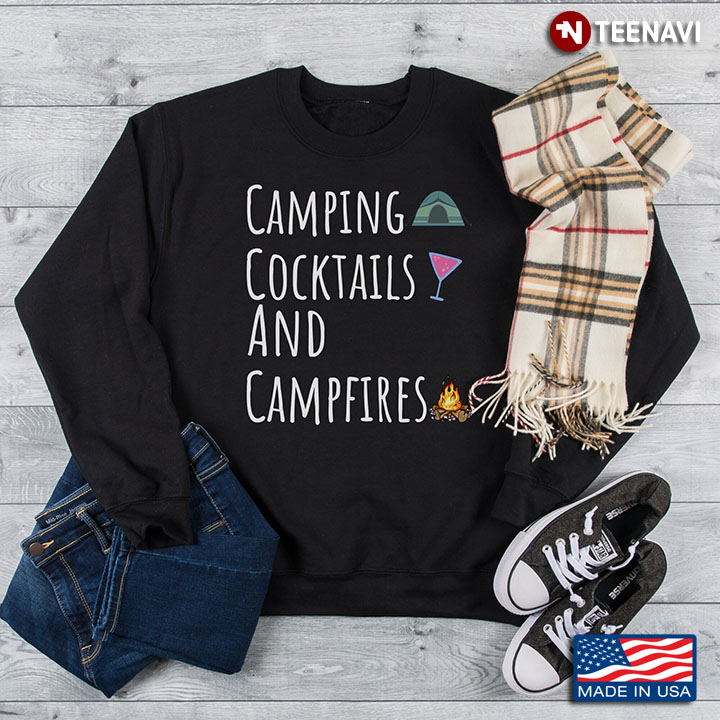 Camping Cocktails And Campfires for Camp Lover