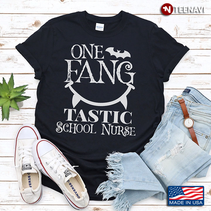 One Fang Tastic School Nurse for Halloween T-Shirt