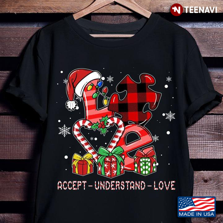Autism Awareness Accept Understand Love for Christmas