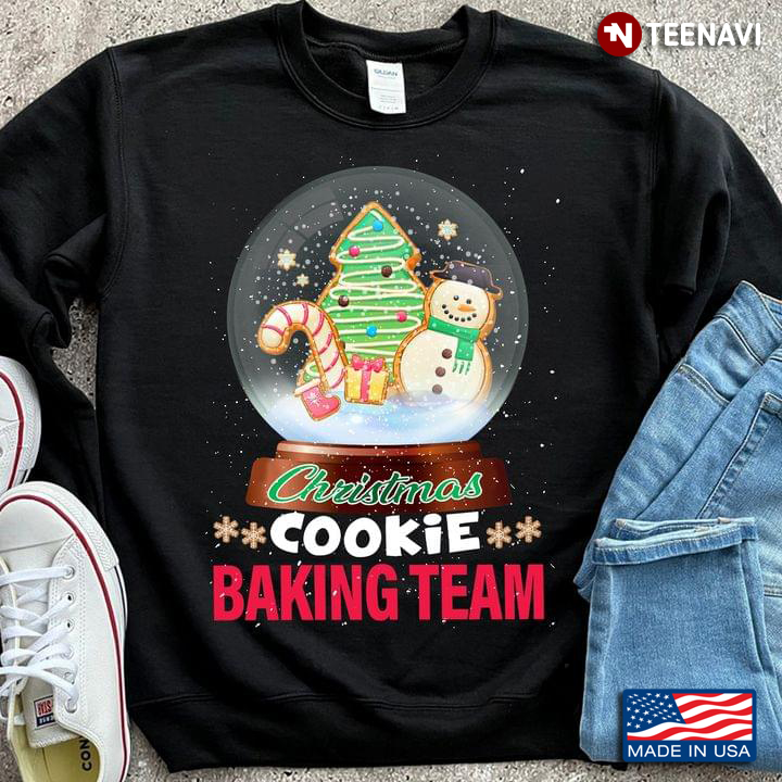 Christmas Cookie Baking Team Snow Globe
