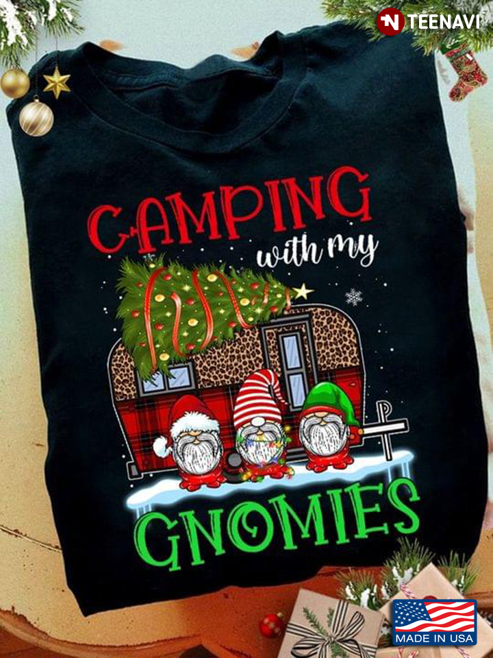 Camping With My Gnomies Leopard Camp Lover for Christmas