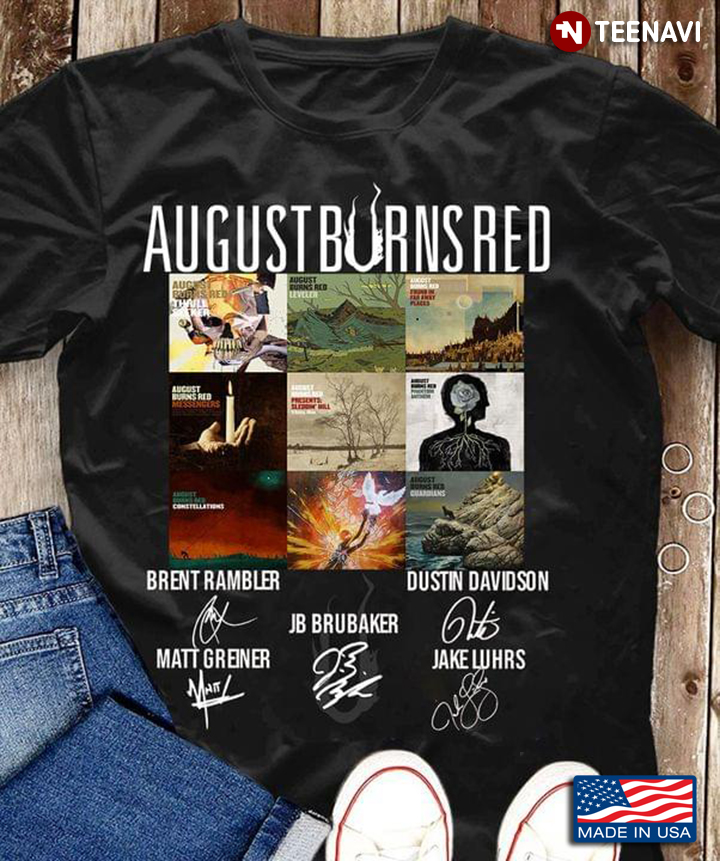 August Burns Red Music Band With Signatures for Music Lover
