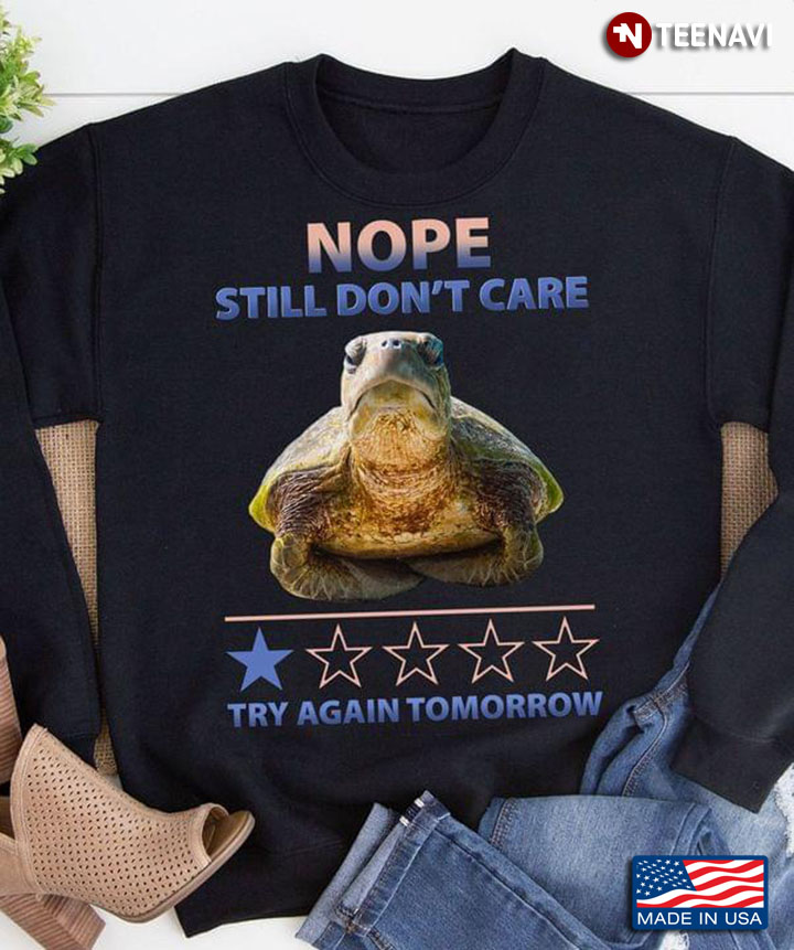 Turtle Nope Still Don’t Care Try Again Tomorrow