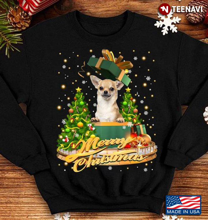 Funny Chihuahua Xmas Gift Merry Christmas Dog Lover Gift