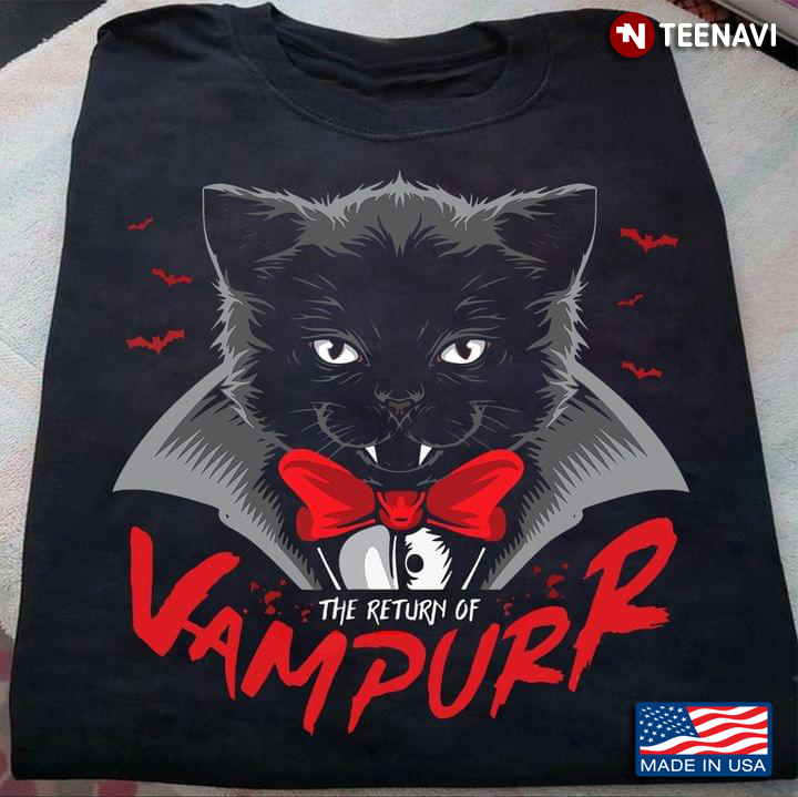The Return Of Vampurr Vampire Black Cat Halloween