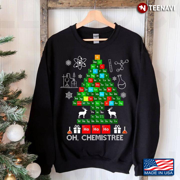 Oh Chemistree Periodic Table Chemistry Christmas Tree