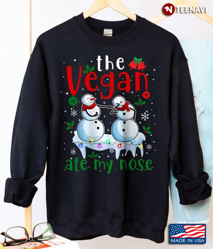 The Vegan Ate My Nose Snowmans Merry Christmas