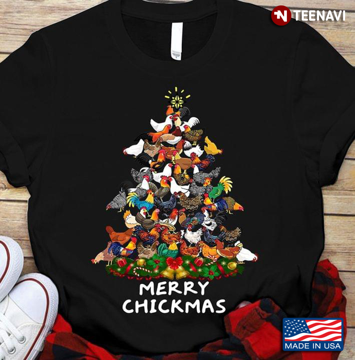 Funny Chickens Christmas Tree Ornaments Decor Merry Chickmas