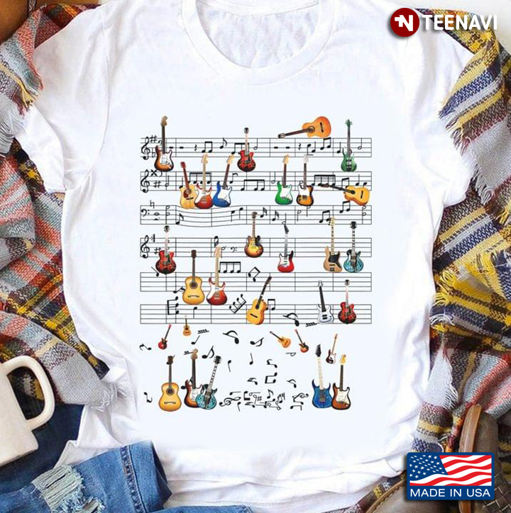 Guitars Musical Notes Music Lover
