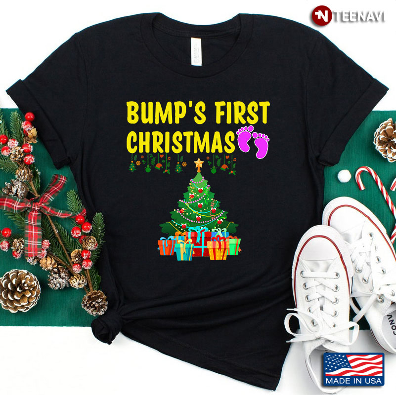 Bump’s First Christmas Cute Christmas Pregnancy Gift