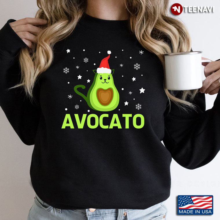 Avocato Funny Cute Cat Avocado Vegan Christmas Gift