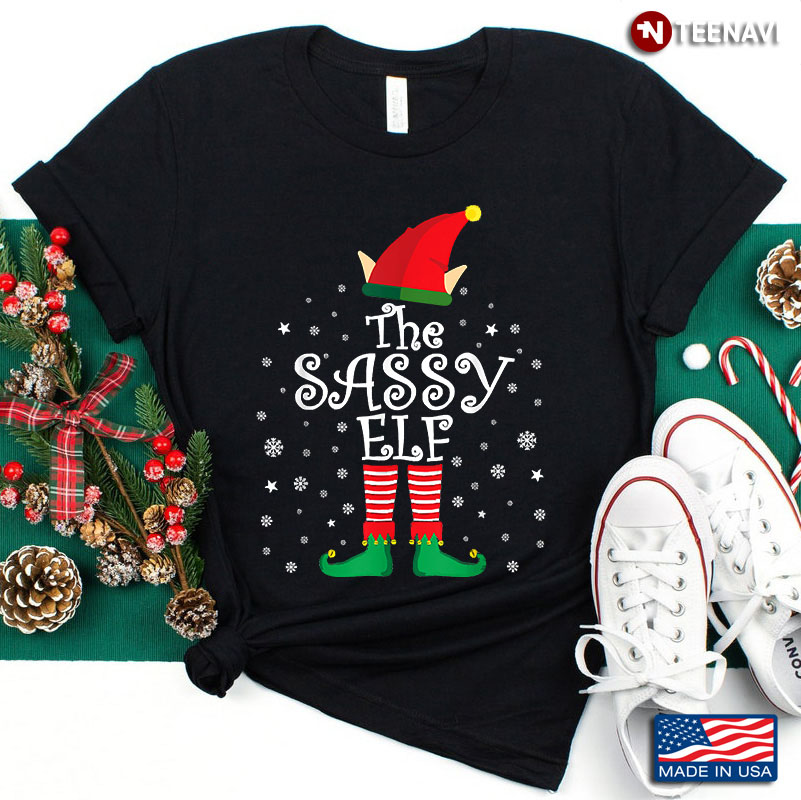 I’m The Sassy Elf Matching Family Christmas Funny Costume