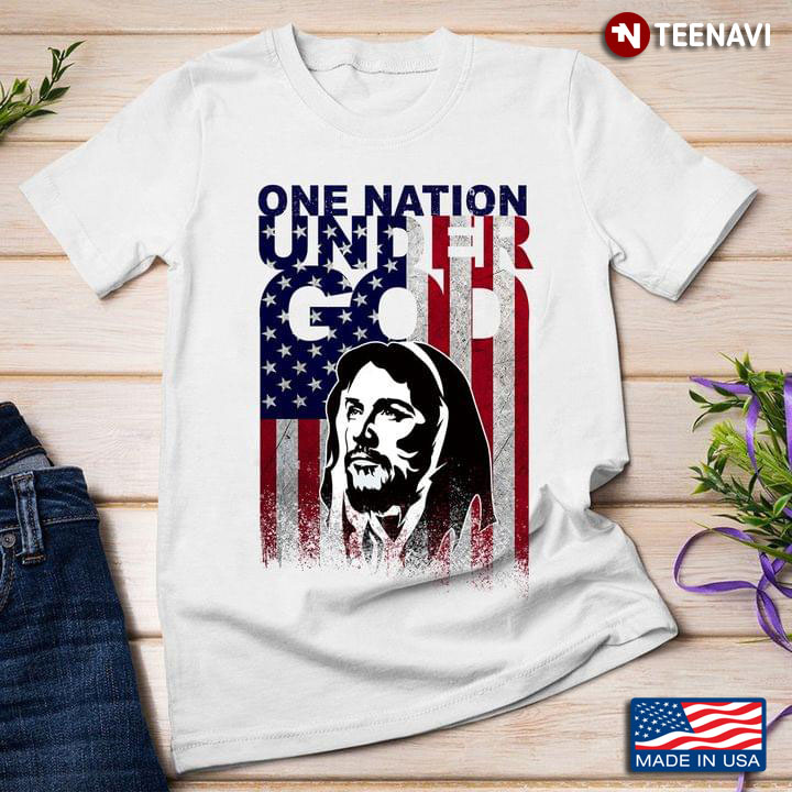 One Nation Under God US Flag Christian American Patriotic Gift
