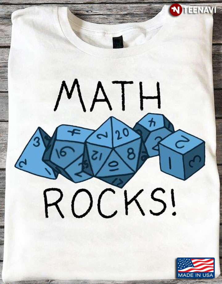 Math Rocks Egyptian Dice T-Shirt - TeeNavi