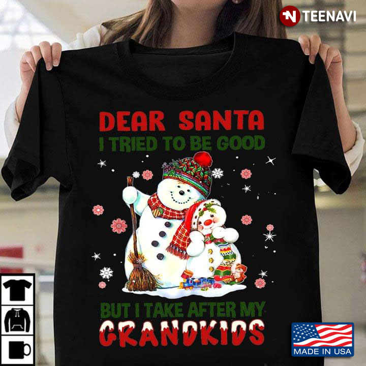 Dear Santa I Tried To Be Good But I Take After My Grandkids