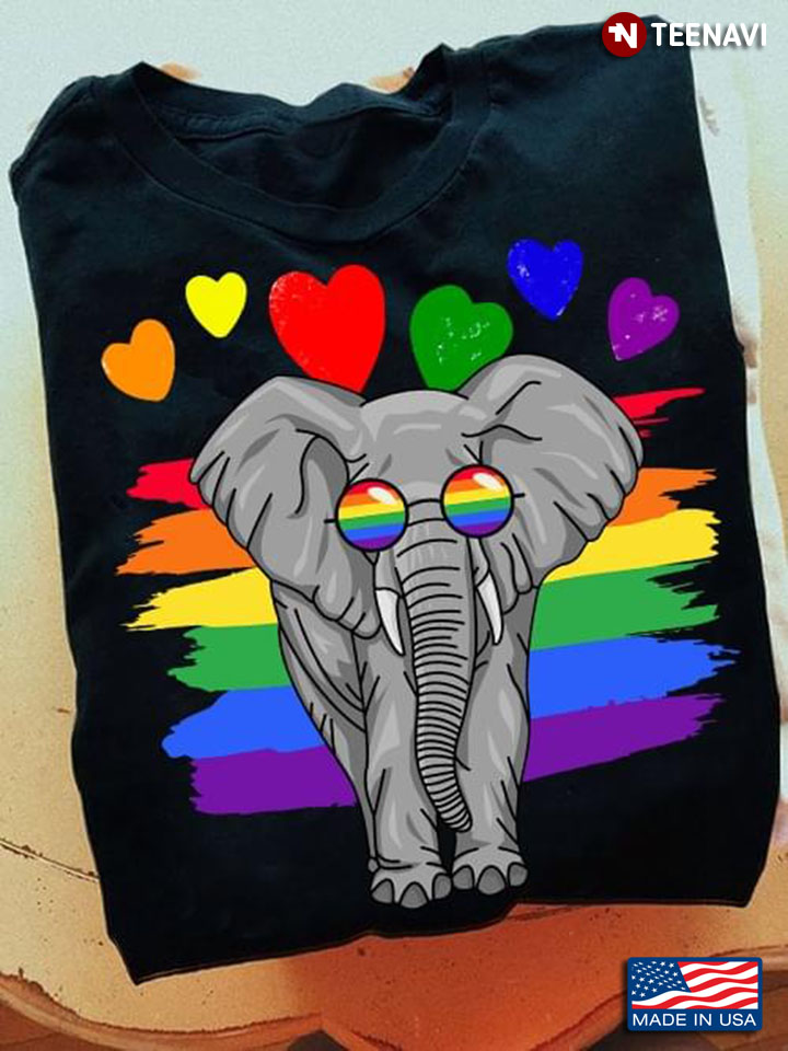 Elephant With Glasses LGBT Pride