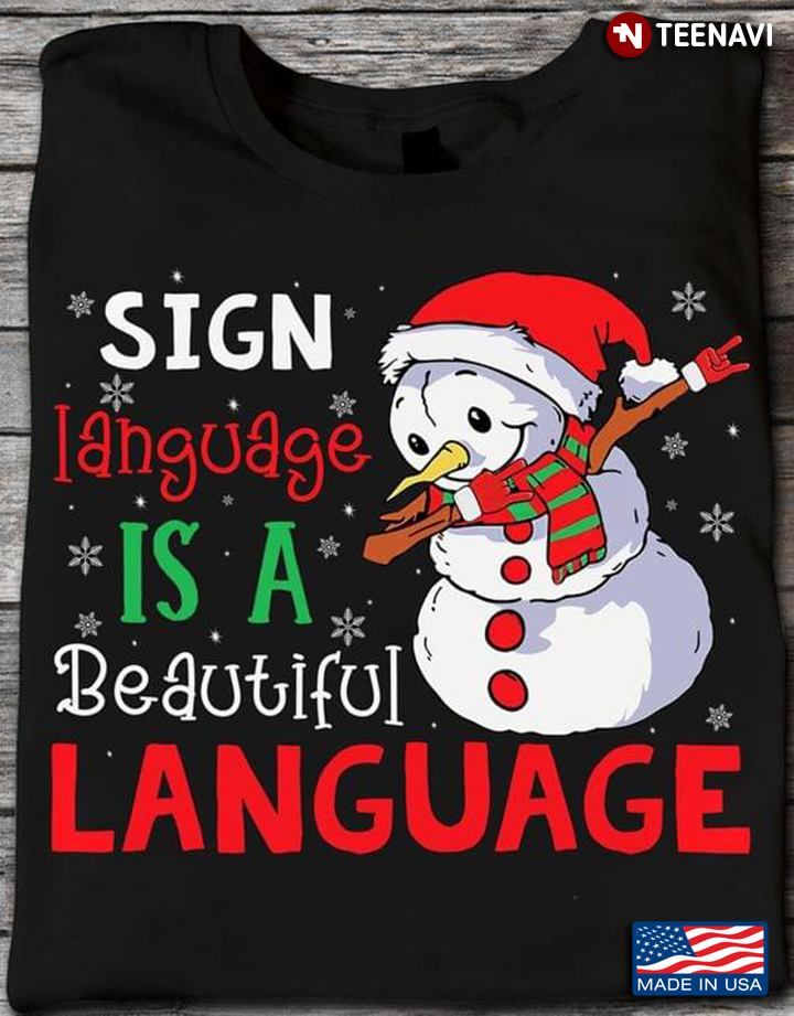 Snowman Sign Language Beautiful Language Christmas