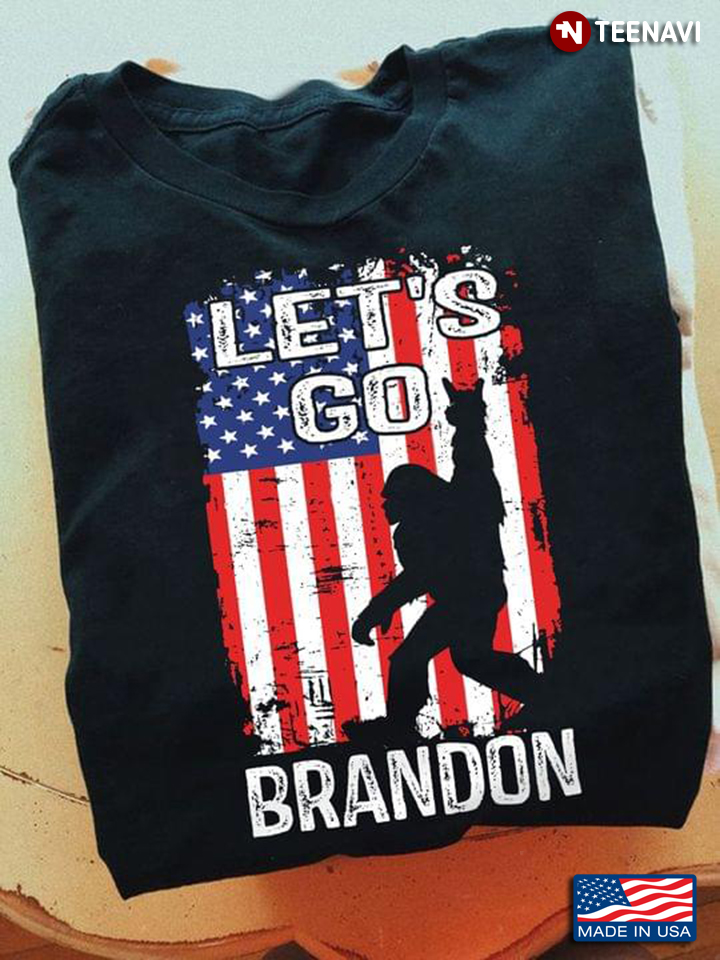 Bigfoot American Flag Let’s Go Brandon