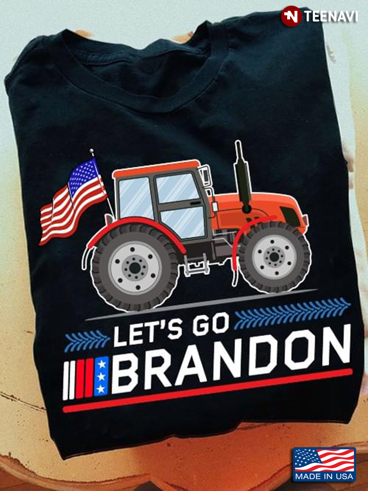 American Flag Tractor Let’s Go Brandon