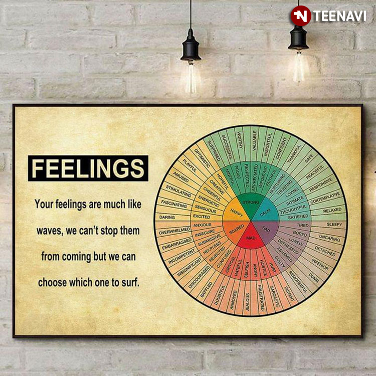 Feelings Wheel Therapy Chart Feelings Are Much Like Waves, We Can’t Stop Them From Coming But We Can Choose Which One To Surf
