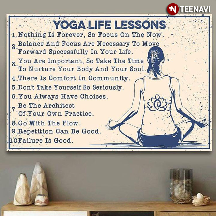 Vintage Girl Doing Yoga Yoga Life Lessons