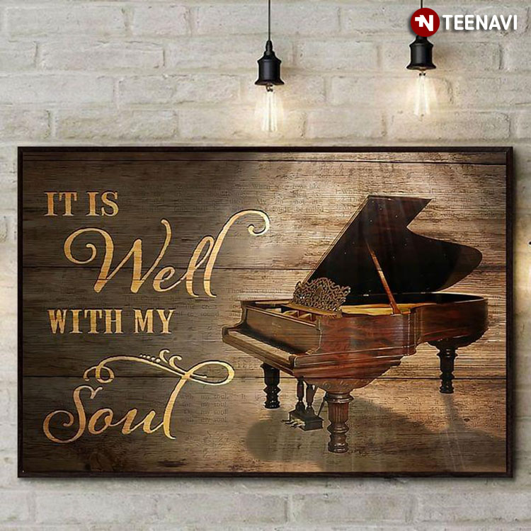Vintage Piano Under Light It Is Well With My Soul