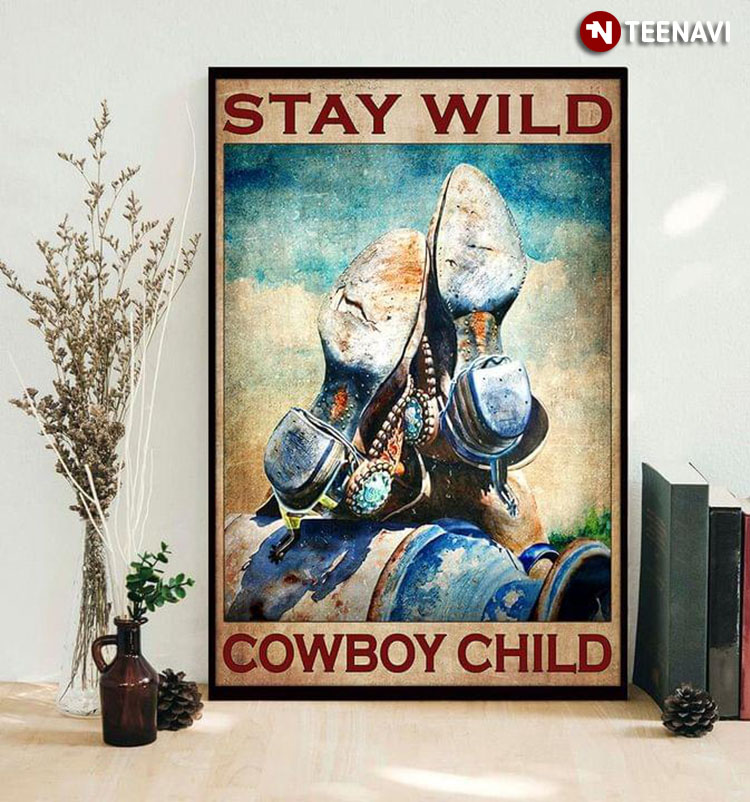 Vintage Cowboy Boots Stay Wild Cowboy Child
