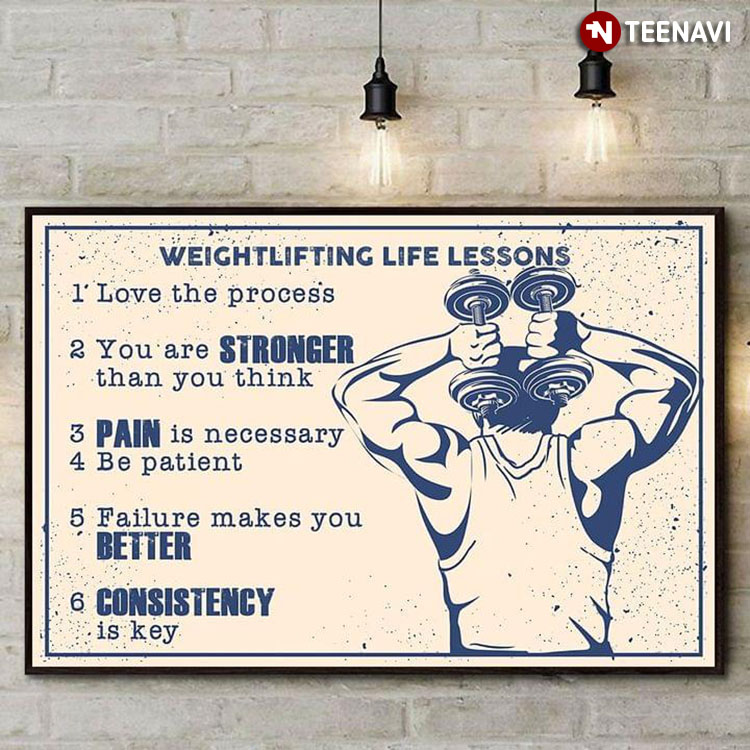 Weightlifter Lifting Dumbbells Weightlifting Life Lessons