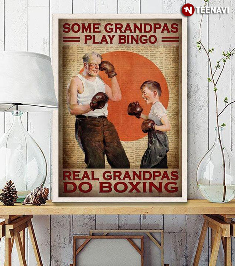 Vintage Dictionary Theme Some Grandpas Play Bingo Real Grandpas Do Boxing