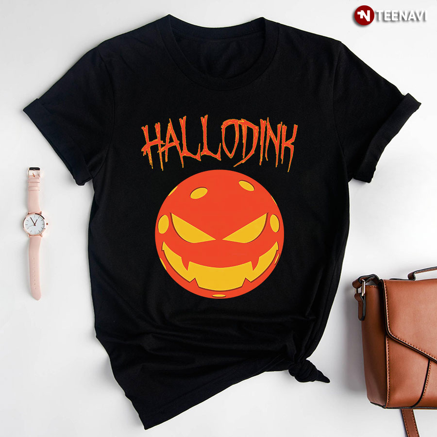 Halloween Pickleball Hallodink Pickleball Lover T-Shirt