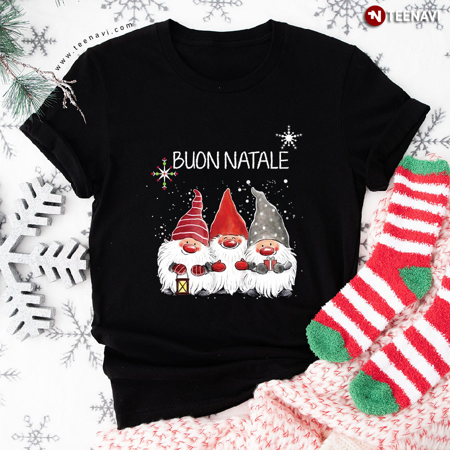 Gnomes Buon Natale Merry Christmas T-Shirt