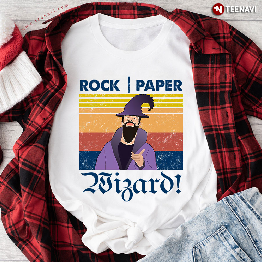 Rock Paper Wizard Vintage T-Shirt