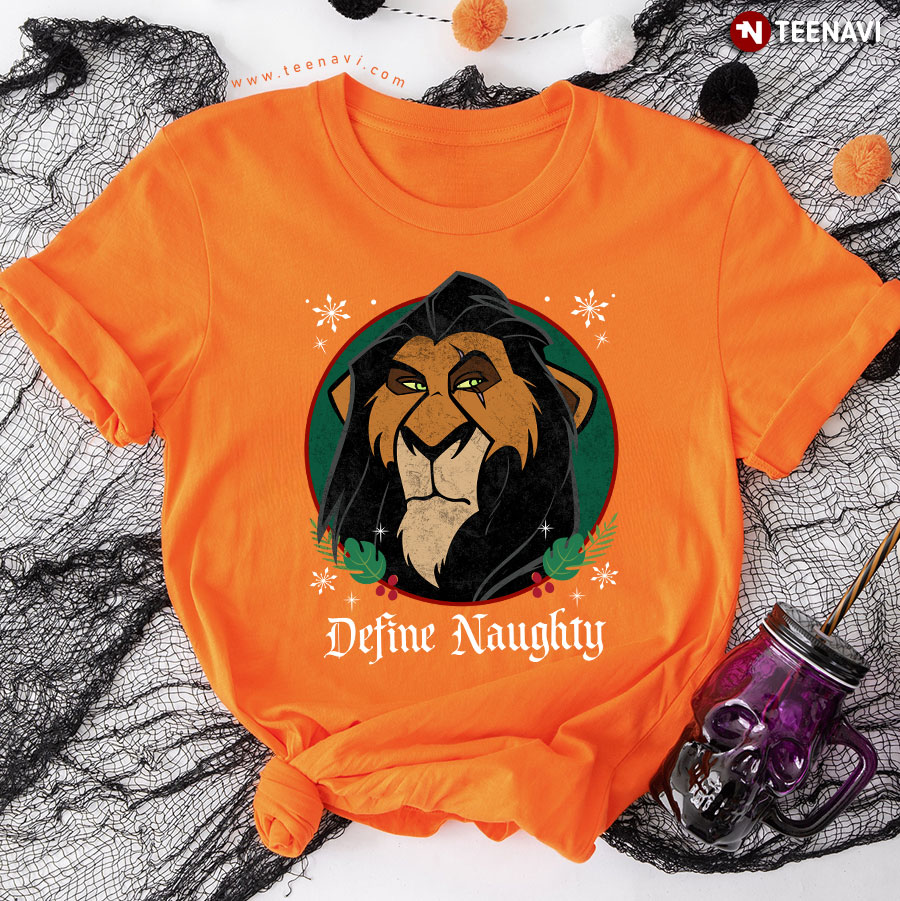 Disney The Lion King Scar Define Naughty Merry Christmas T-Shirt