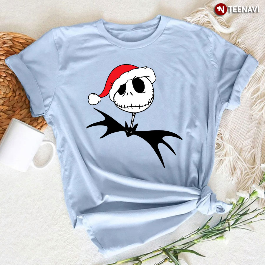 Baby Jack Skellington With Santa Hat Christmas Gifts T-Shirt