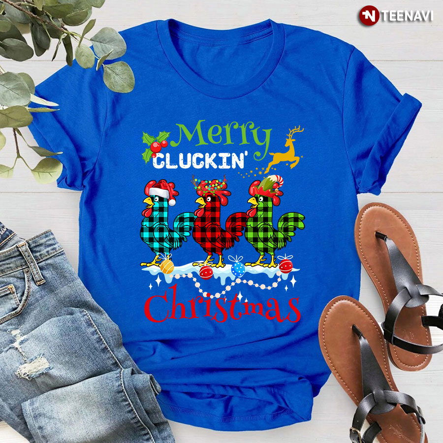 Merry Cluckin Christmas Funny Chicken Christmas Gifts T-Shirt