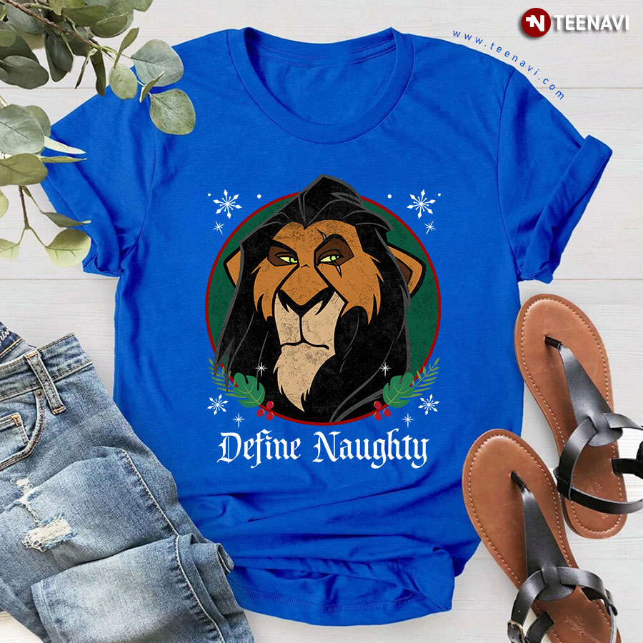 Disney The Lion King Scar Define Naughty Merry Christmas T-Shirt