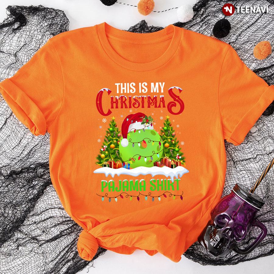 This Is My Christmas Pajama Pickleball - Pickleball Christmas T-Shirt