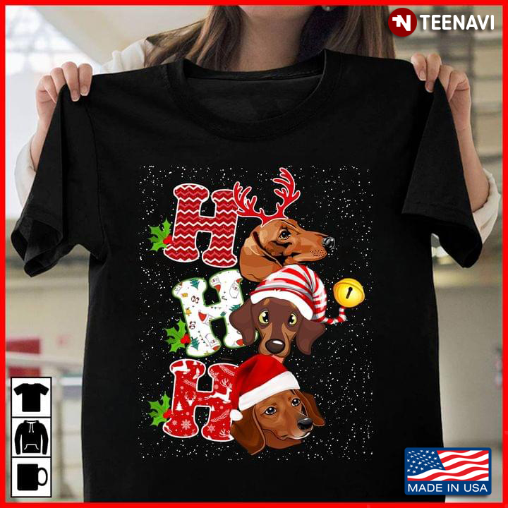 Ho Ho Ho Merry Christmas Funny  Dachshund For Dog Lover Christmas Gifts