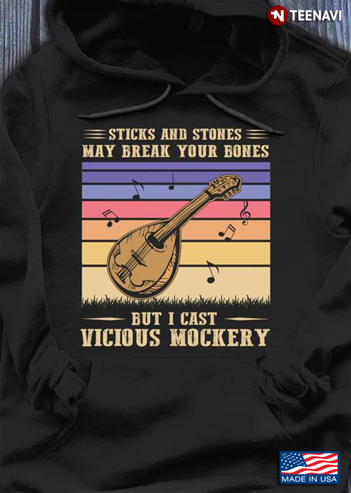Sticks And Stones May Break My Bones But I Cast Vicious Mockery Guitar Vintage
