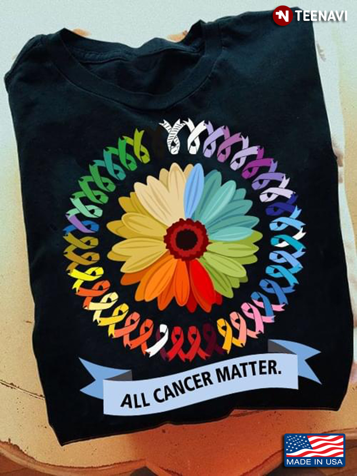 All Cancer Matter Sunflower Ribbons Cancer Disease