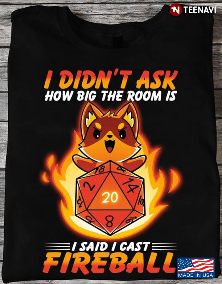 I Didn’t Ask How Big The Room Was I Said I Cast Fireball Fox  With Dice Dungeons & Dragons